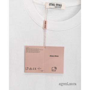 長袖TシャツMIUMIU大胆なカジュアルダウン自分へのご褒美偽物 通販 