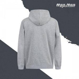 MIMIU胸元に布を貼ったアルファベットのフードコート