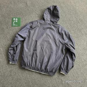 MIMIUスモールロゴリバーシブルファスナーフードコート男女同型