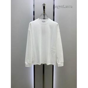 miumiu25ss秋の新作トレードオーダー丸首長袖タイツ長袖Tシャツ