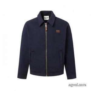MIUMIUアルファベットステッチエアレイヤージップジャケットジャケット
