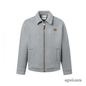 MIUMIUアルファベットステッチエアレイヤージップジャケットジャケット