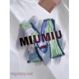 半袖Tシャツミュウミュウ着こなし自在 新作限定 新作大人気激安 通販 ブランド
