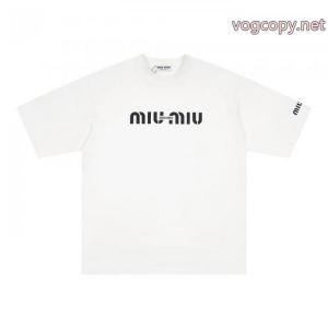 海外限定 2026超人気アイテム 最高級品質のブランド 偽物MIUMIU半袖Tシャツ
