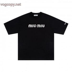 海外限定 2026超人気アイテム 最高級品質のブランド 偽物MIUMIU半袖Tシャツ