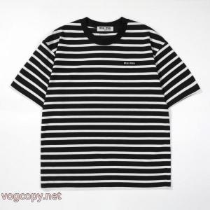 ミュウミュウ最安値保証 上品スタイル 存在感のある 偽 ブランド 通販半袖Tシャツ