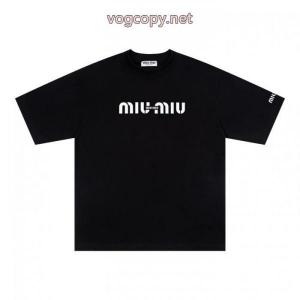 MIUMIUブランド コピー 通販最新話題沸騰中 カラバリ豊富 早者勝ち半袖Tシャツ