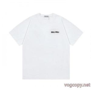 激安 ブランドMIUMIU大人気新作登場 ネット販売限定 ヒットアイテム半袖Tシャツ