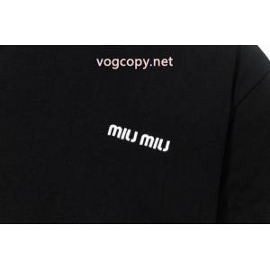 激安 ブランドMIUMIU大人気新作登場 ネット販売限定 ヒットアイテム半袖Tシャツ