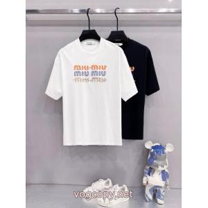 半袖Tシャツ激安 通販 ブランドMIUMIU肌触りの良い着心地抜群新作 アップデザイン 最新入荷