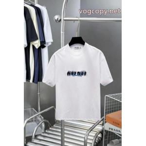 お洒落さん必見 高級素材 先行入荷MIUMIU激安 ブランド半袖Tシャツ