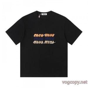 好感度の高い人気販売 2026季新作 決算在庫処分半袖Tシャツコピー ブランド 通販MIUMIU
