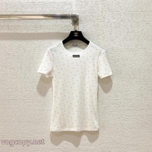 春夏に役立つカジュアル 販売通販 2026夏色っぽさシャツブランド アクセサリー 激安MIUMIU..