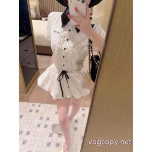偽物 ブランド 販売MIUMIU新作で希少 国内込 可愛い一枚革仕立て    ワンピース.