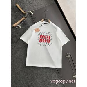 MIUMIUカッコイイ 最新トレンド 今年トレンドブランド 偽物 激安 通販半袖Tシャツ