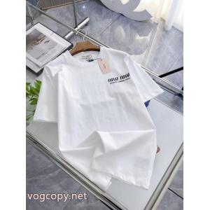 コピー 通販MIUMIU海外大人気 VIPセール激安 無造作半袖Tシャツ