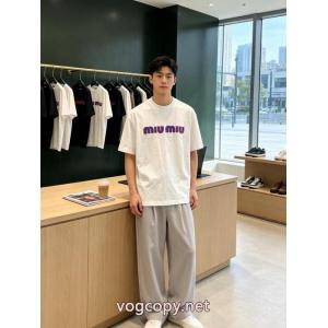 Tシャツブランド コピー 激安ミュウミュウ26SS海外直営 秀逸アイテム 数量限定特売品.