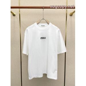 ブランド 品 激安 通販2026年用 肌触りがとても良い 男女通用MIUMIU半袖Tシャツ
