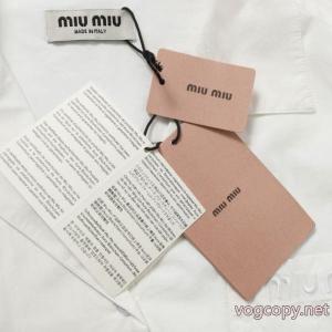 長袖シャツブランド コピー バックMIUMIU圧倒的な高級感 在庫処分SALE 高品質な新品