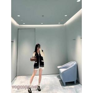 Miu Miu/ミューミューロゴジャカードクラッシュカラーセーターカーディガンコート
