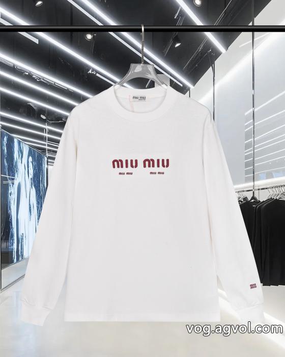 オシャレ上級者に超稀少MIUMIU長袖Tシャツ激安 通販 専門 0 