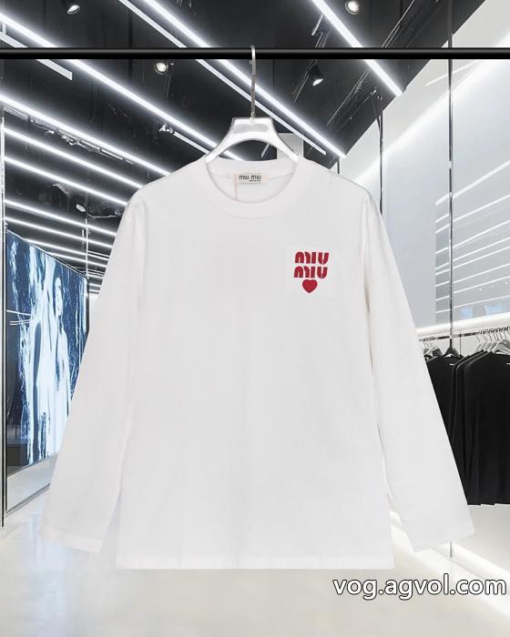 長袖TシャツMIUMIU大胆なカジュアルダウン自分へのご褒美偽物 通販  0 