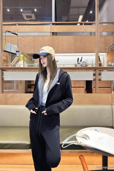 Miumiuカスタムアルファベットの小標格子をつなぎ合わせたカスタムカジュアルスーツ 0