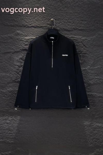 miumiu新型重工業ハーフファスナーダブルポケットパーカー 3