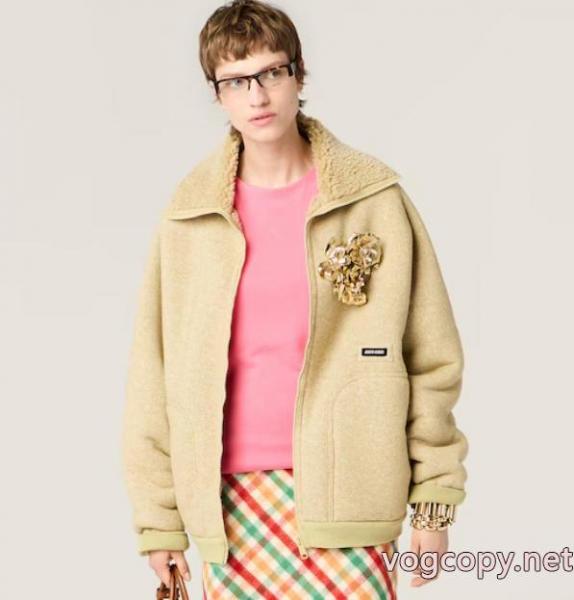 ブランド コピー 販売MIUMIU希少入荷 2025秋冬新作 相性抜群のコンビジャケット 0 