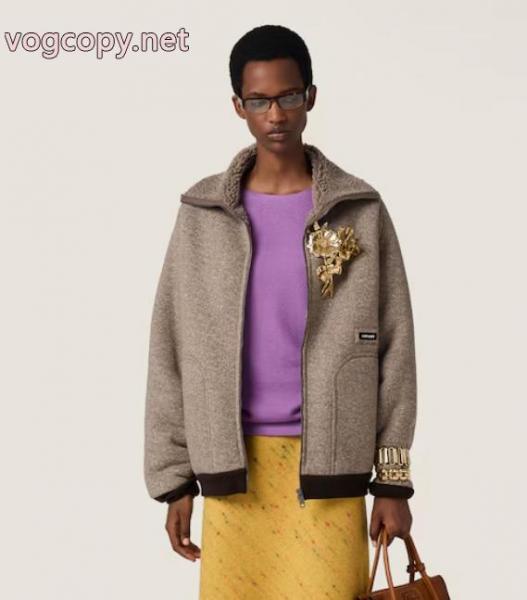 ブランド コピー 販売MIUMIU希少入荷 2025秋冬新作 相性抜群のコンビジャケット 7 