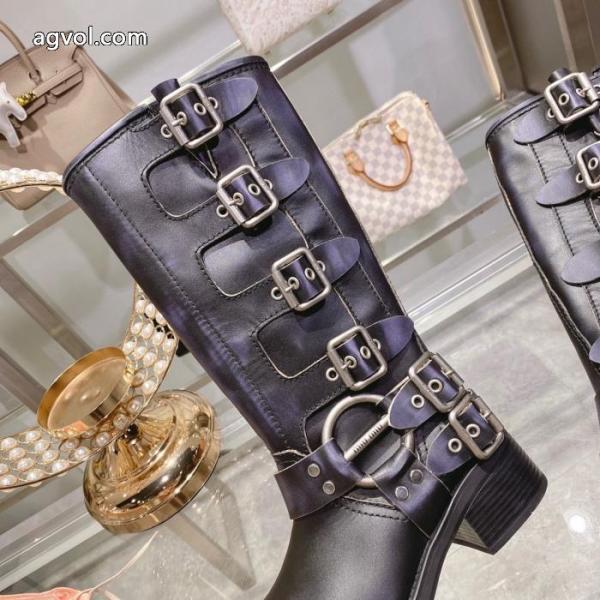 偽 ブランド 購入ミュウミュウ MIUMIUブーツ都会的 秋冬人気品 ファッションスタイル.. 6