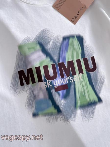半袖Tシャツミュウミュウ着こなし自在 新作限定 新作大人気激安 通販 ブランド 1