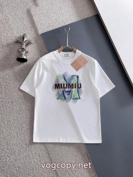 半袖Tシャツミュウミュウ着こなし自在 新作限定 新作大人気激安 通販 ブランド 2