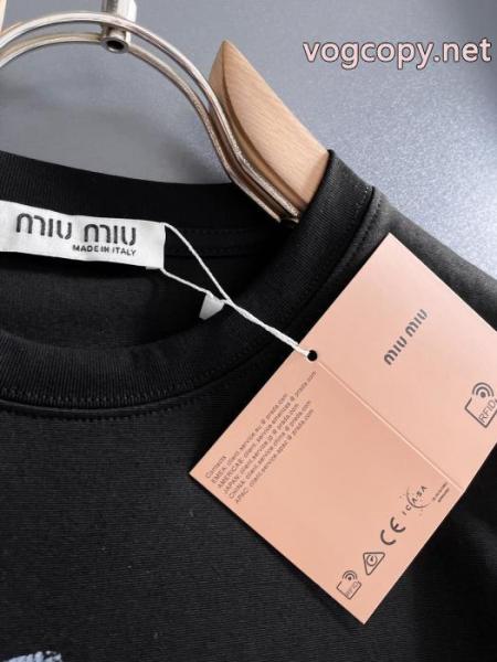 半袖Tシャツミュウミュウ着こなし自在 新作限定 新作大人気激安 通販 ブランド 3