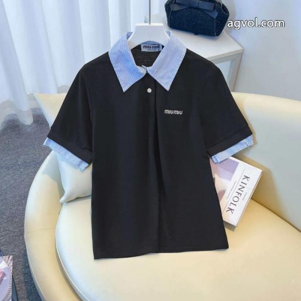 MIUMIU新作大人気2026に人気のトレンド新作 唯一無二の存在スーパー コピー ブランド 通販半袖Tシャツ 1