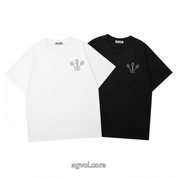 半袖Tシャツミュウミュウ高級感ある 落ち着いた感覚 高級感溢るブランド コピー 激安 5 