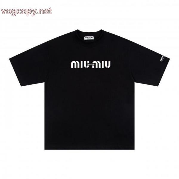 海外限定 2026超人気アイテム 最高級品質のブランド 偽物MIUMIU半袖Tシャツ 1