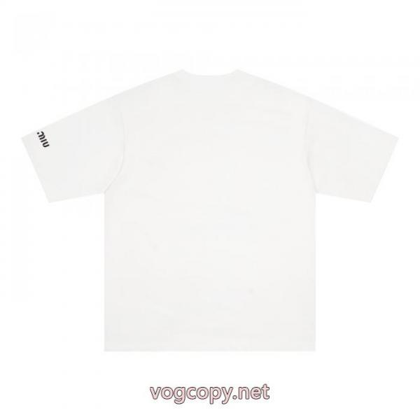 海外限定 2026超人気アイテム 最高級品質のブランド 偽物MIUMIU半袖Tシャツ 2