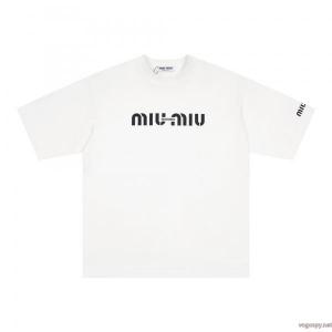海外限定 2026超人気アイテム 最高級品質のブランド 偽物MIUMIU半袖Tシャツ