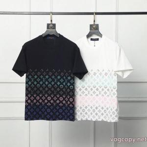 大人の雰囲気たっぷり 新色入荷 ファッショニスタ愛用コピー 商品 ブランドLOUIS VUITTON半袖Tシャツ
