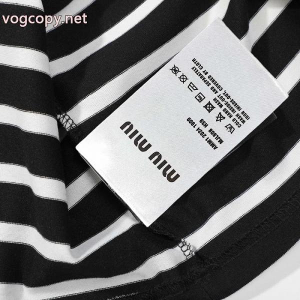ミュウミュウ最安値保証 上品スタイル 存在感のある 偽 ブランド 通販半袖Tシャツ 5 