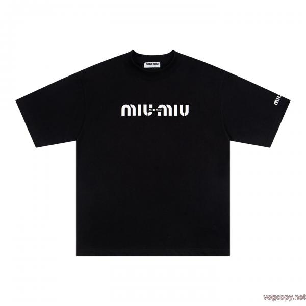 MIUMIUブランド コピー 通販最新話題沸騰中 カラバリ豊富 早者勝ち半袖Tシャツ 0 
