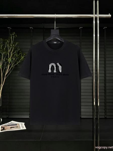 完売必至欲しい 大人気新作 オシャレな雰囲気MIUMIU半袖Tシャツ偽物 ブランド 販売 0