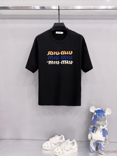 半袖Tシャツ激安 通販 ブランドMIUMIU肌触りの良い着心地抜群新作 アップデザイン 最新入荷 0 