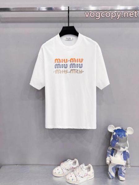 半袖Tシャツ激安 通販 ブランドMIUMIU肌触りの良い着心地抜群新作 アップデザイン 最新入荷 5 