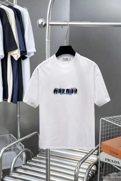 お洒落さん必見 高級素材 先行入荷MIUMIU激安 ブランド半袖Tシャツ 0