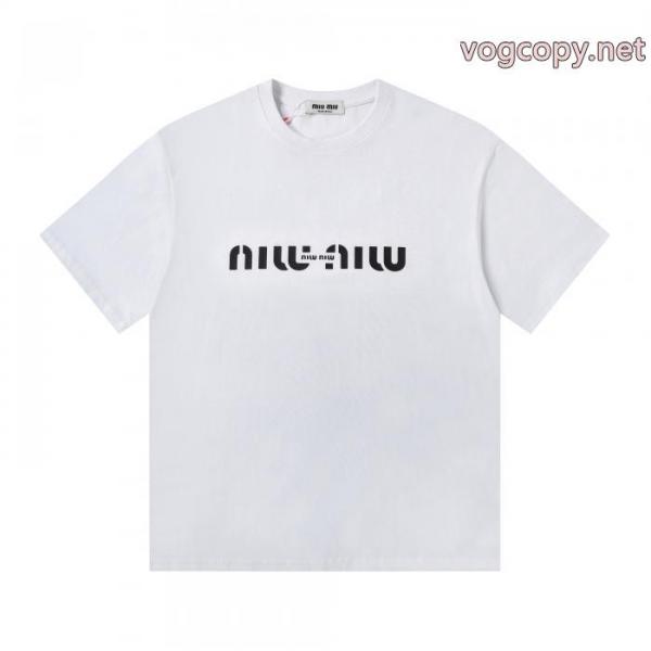 好感度の高い人気販売 2026季新作 決算在庫処分半袖Tシャツコピー ブランド 通販MIUMIU 5