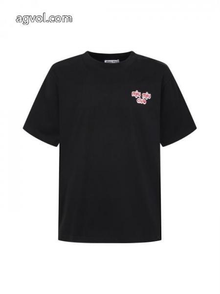 ブランド 激安魅力を持つ 国内発セール完売間近 リッチな印象にMIUMIU半袖Tシャツ 1