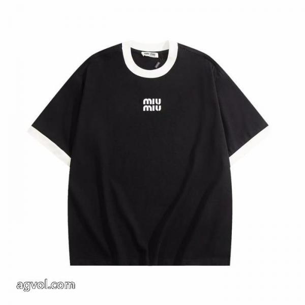 半袖TシャツMIUMIUブランド コピー 専門店機能性抜群 すぐお届け 2026新作 数量限定在庫限り 2