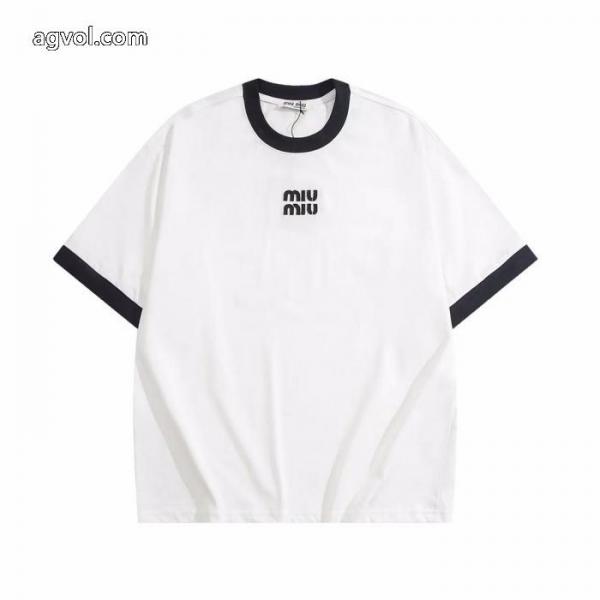 半袖TシャツMIUMIUブランド コピー 専門店機能性抜群 すぐお届け 2026新作 数量限定在庫限り 5